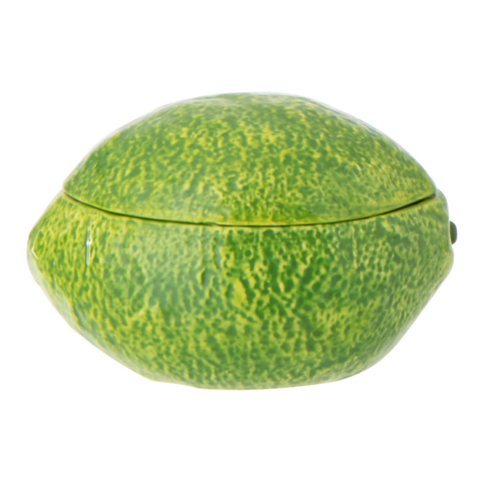 J-Line Boîte Citron Vert Dolomite - céramique - vert/blanc - 2 pièces