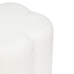 Pouf "Lavon" blanc 38x35x35cm