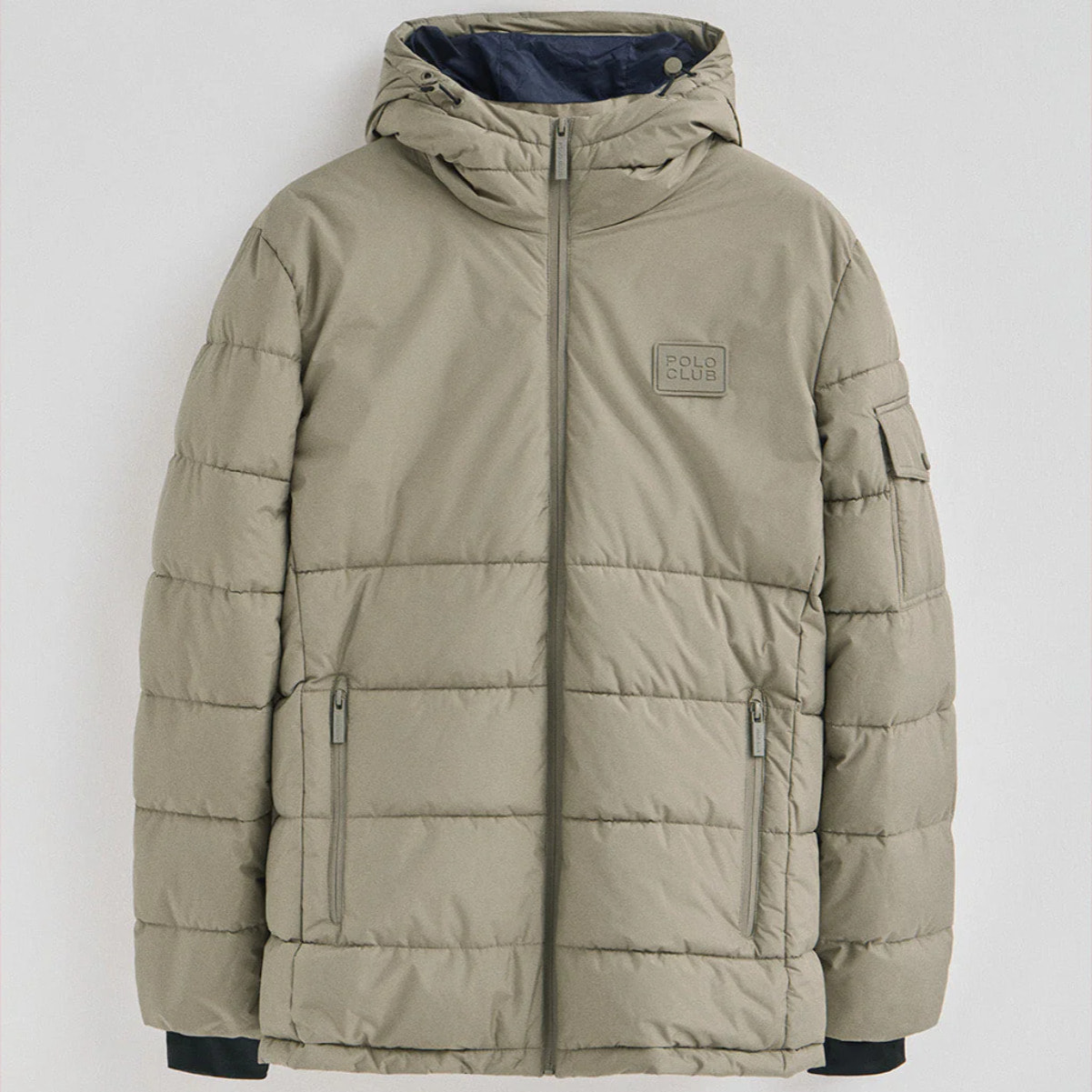 Giubbotto Val Thorens color pietra con logo Polo Club