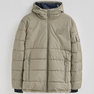 Giubbotto Val Thorens color pietra con logo Polo Club