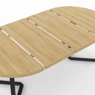 Table à manger ronde extensible Sana Ø110-200cm