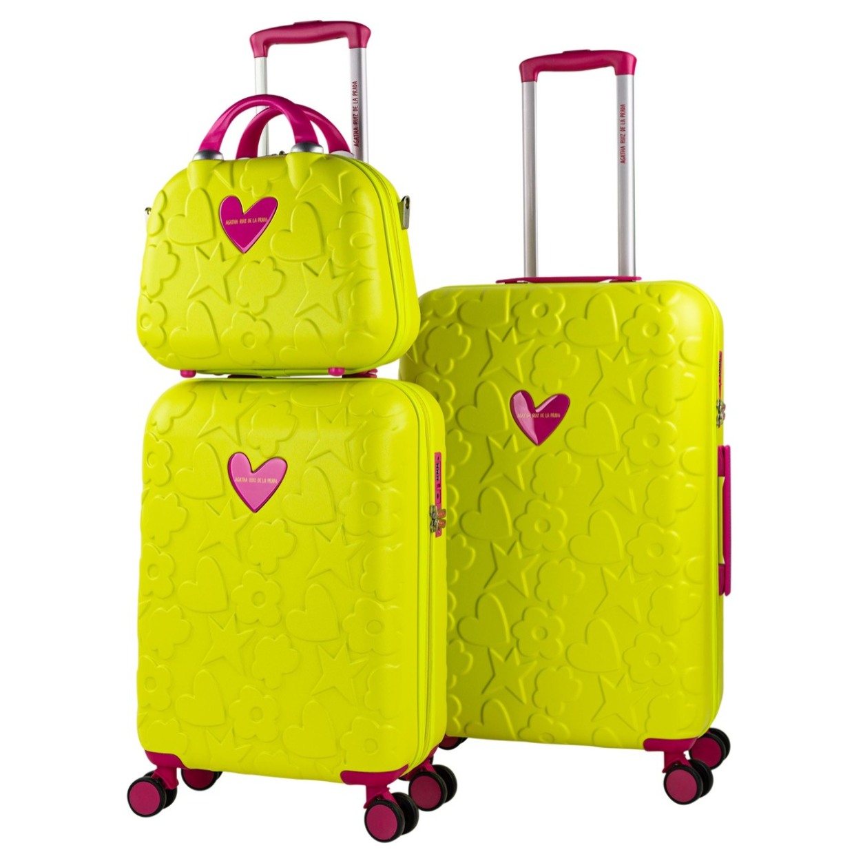 Juego De Maletas Pc Agatha Ruiz De La Prada Iconic Pistacho