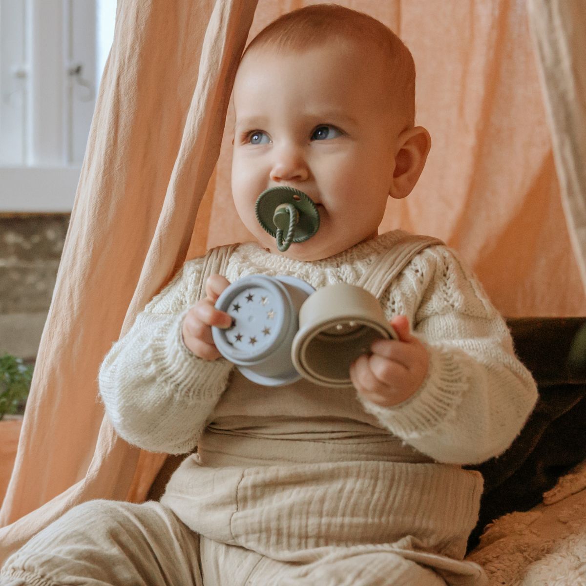 Frigg Pack 2 Chupetes Block Latex Rope