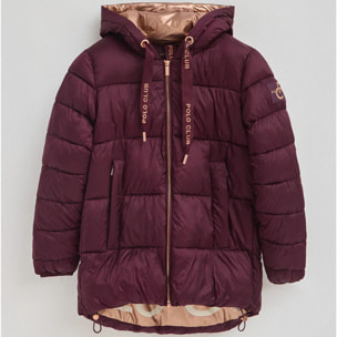 Giubbotto Ingrid borgogna con logo Polo Club