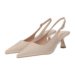 Décolleté sling back Donna Tata Italia Beige