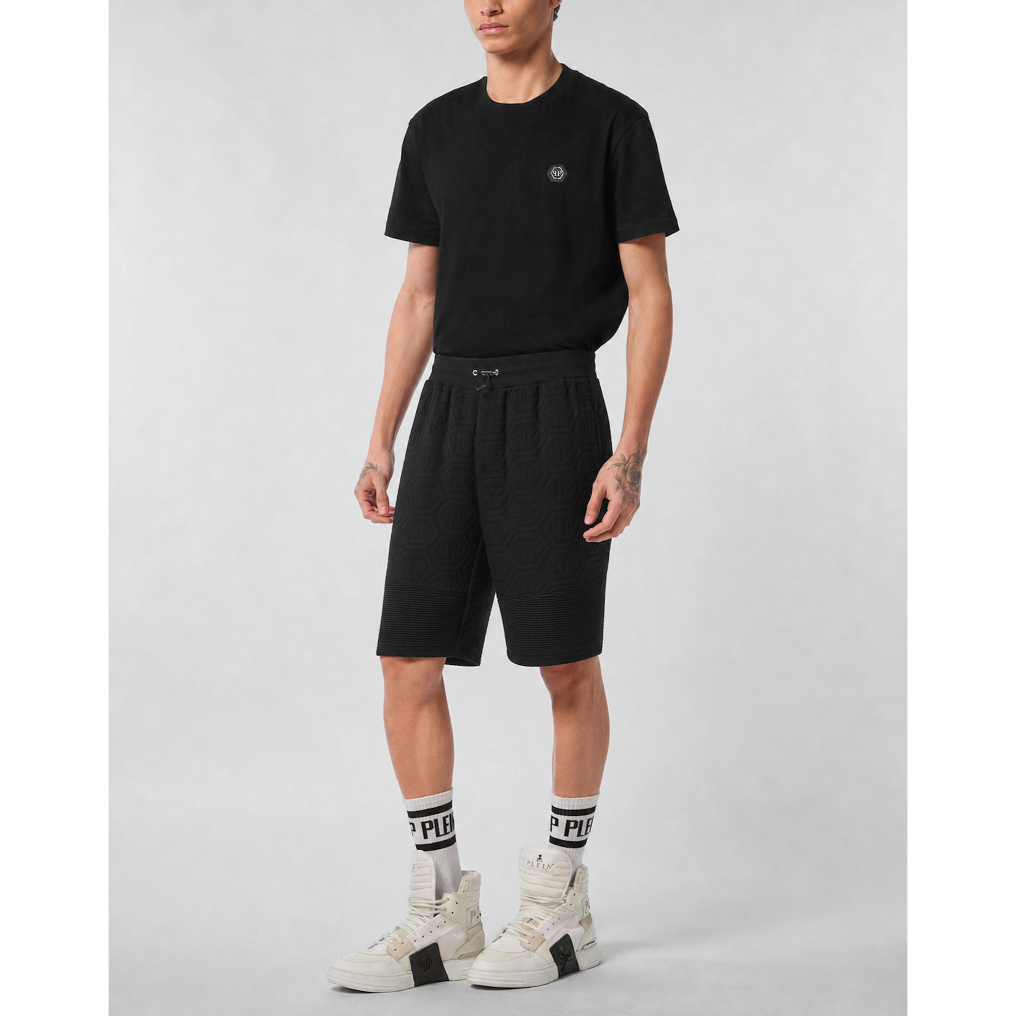 PHILIPP PLEIN Pantalones cortos de chándal MONOGRAM