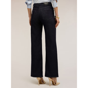 Motivi - Jeans palazzo con botones decorativos - Azul