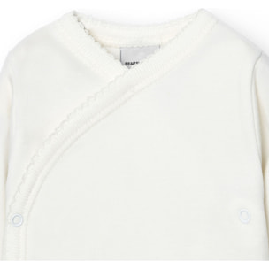 Body cruzado bebé manga larga algodón