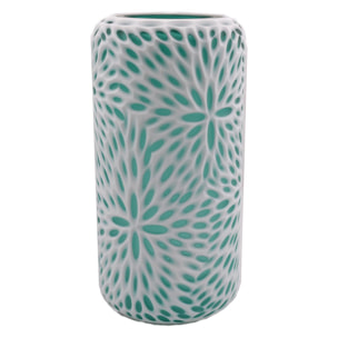 Vaso Vetro Sfaccettato. Altezza 24,5 Cm - Pezzi 1 - 12X24,5X12cm - Colore: Bianco - Bianchi Dino - Decori Casa E Complementi