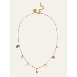 Collar Multicharms Fairy Tale Baño Oro