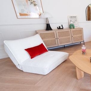 Fauteuil lounge en tissu bouclé - MATIS