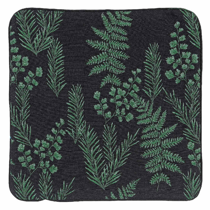 Housse de coussin aux feuillages divers - Vert