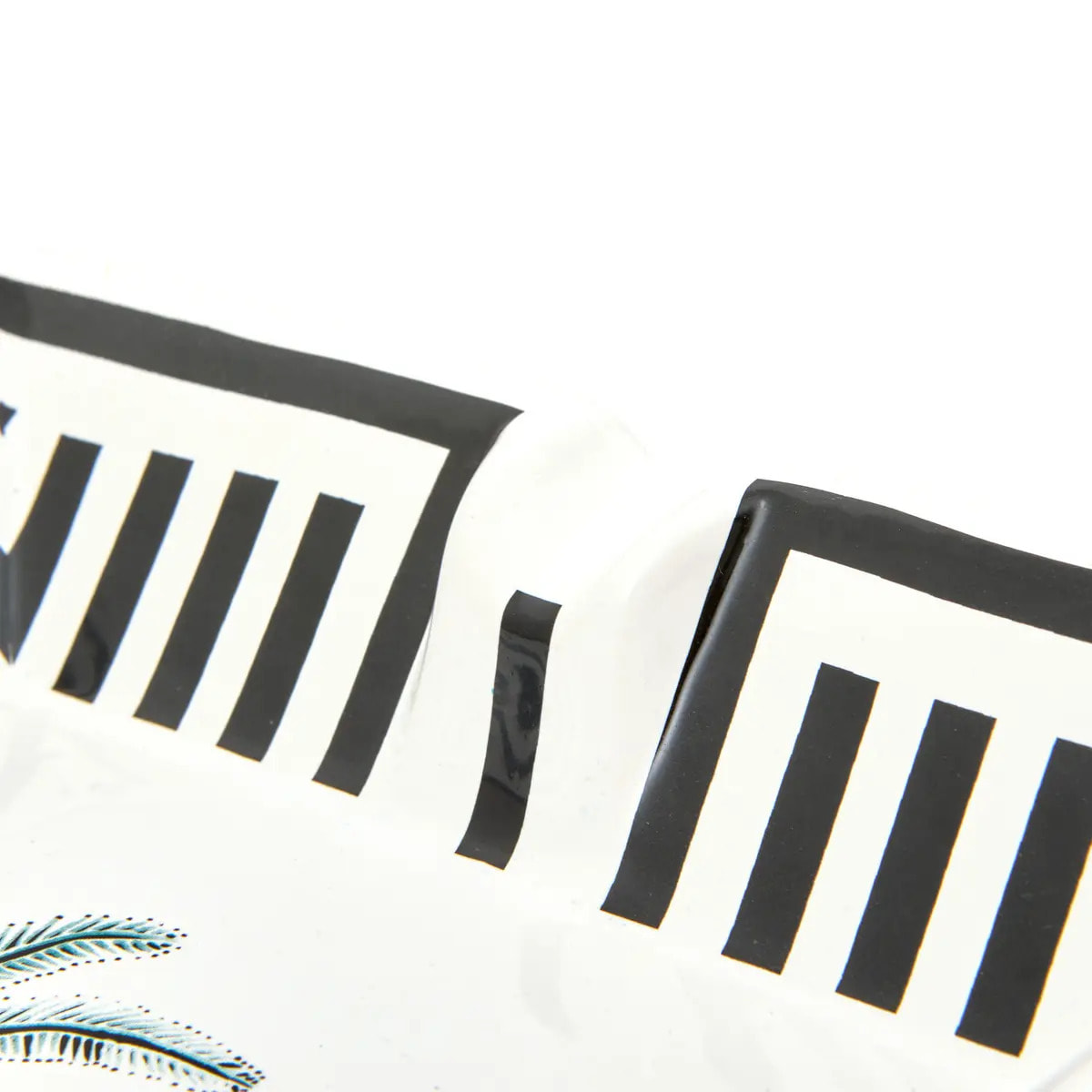 Cendrier Reso 18,2x18,2x4cm motif palmier