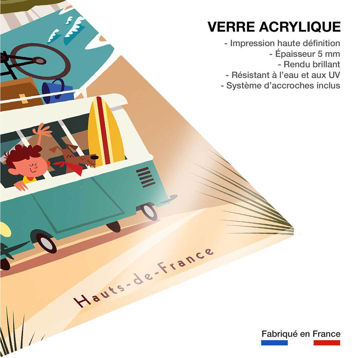 Tableau road trip sur la côte d'opale Tableau plexiglas