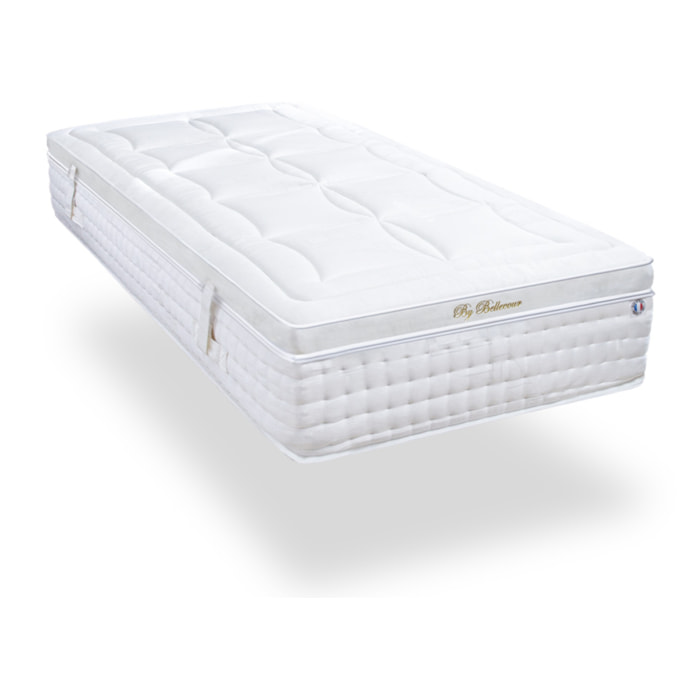 Matelas Empereur, Soutien Ferme, 33 cm, Gel & Mémoire de Forme, Fabrication Française, Déhoussable