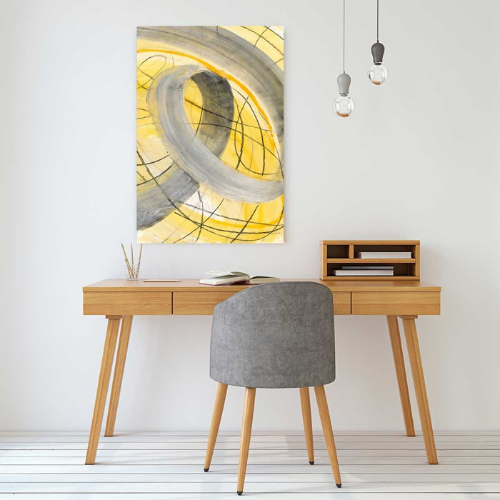 Tableau yellow signal Tableau verre acrylique