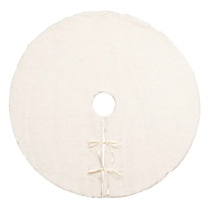 TAPIS SAPIN FOURRURE CREME