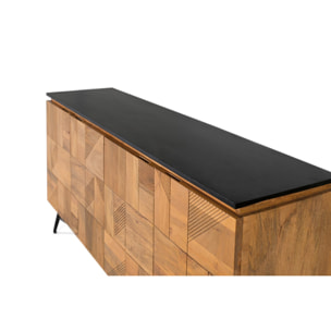 Aparador de Madera de Mango Estilo Retro Moderno