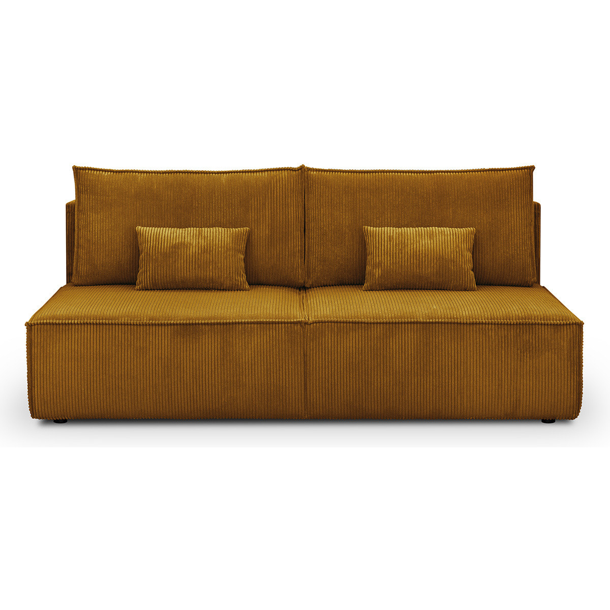 Canapé convertible 3 places en velours côtelé - MILLA
