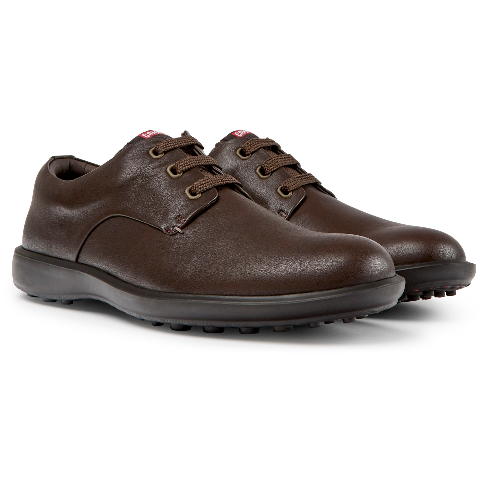 Zapatos de cordones - CAMPER Atom Work - Marron - Cuero liso
