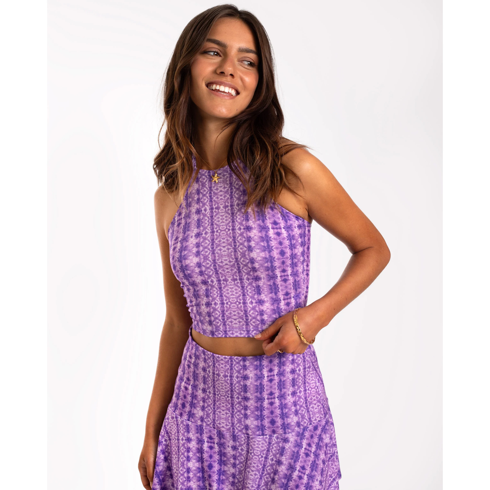 Top de mujer corto cuello halter