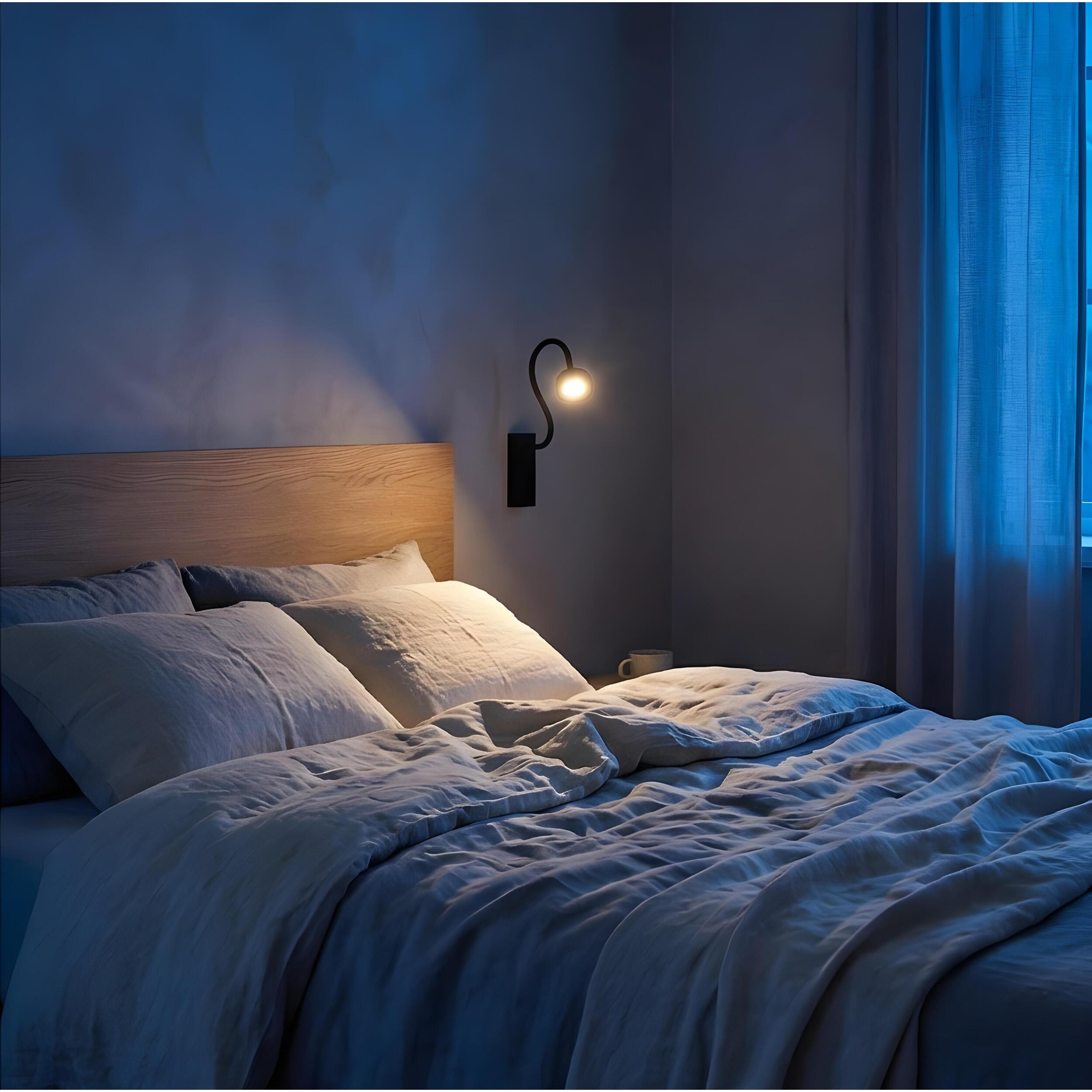 LEDS C4 Luz de lectura Link Surface LED 4 Blanco cálido - 2700K TOUCH DIMMING Negro 121lm