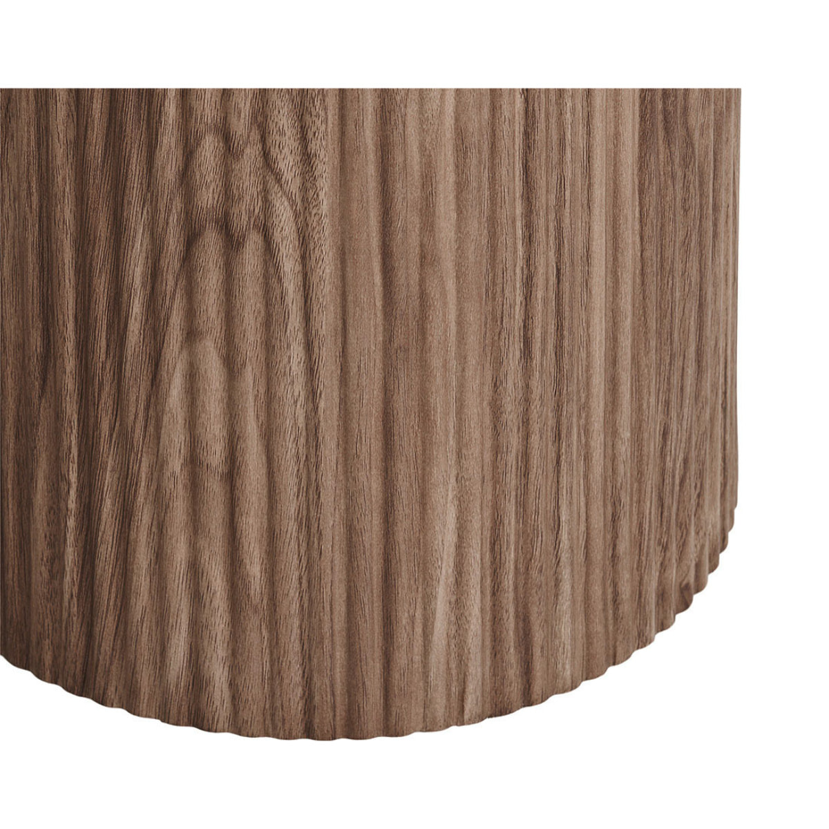 Lysa - bout de canapé plateau effet marbre et pieds effets bois - 50 cm - Bois / Blanc