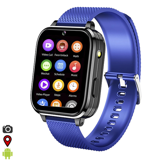 Smartwatch Phone T36 4G con SO Android incorporado. Funciones avanzadas y localizador GPS, Wifi y LBS.