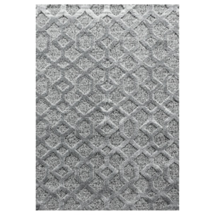 PISA - Tapis de salon à motif aztèque gris - PIS4702GRI