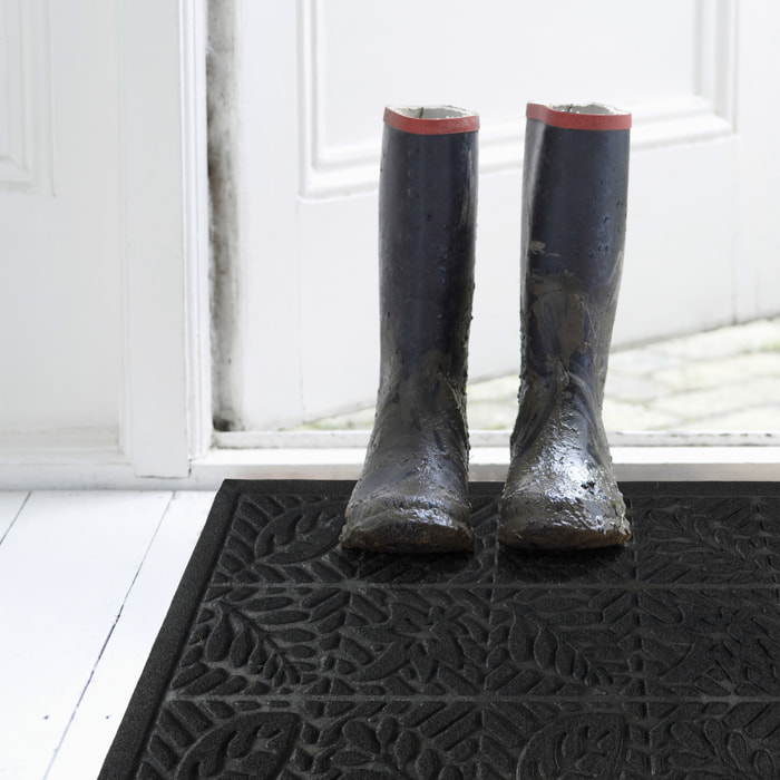Tapis d'entrée - JE CHERCHE UNE IDEE - Anti-dérapant - Noir