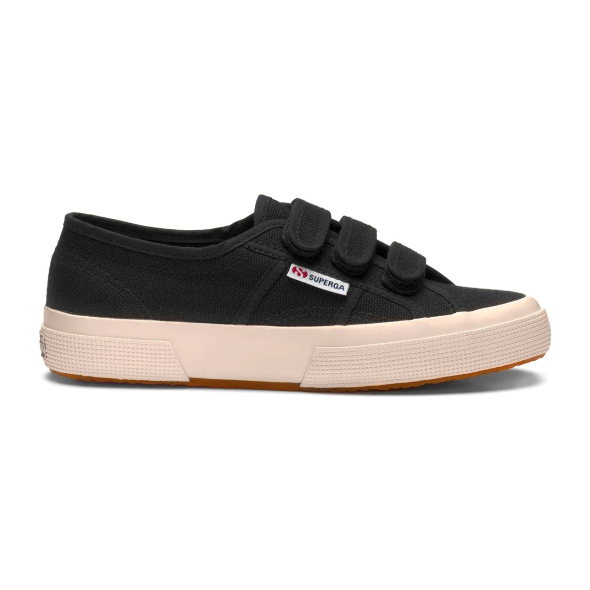 Le Superga Uomo Donna Nero 2750-Cot3Strapu