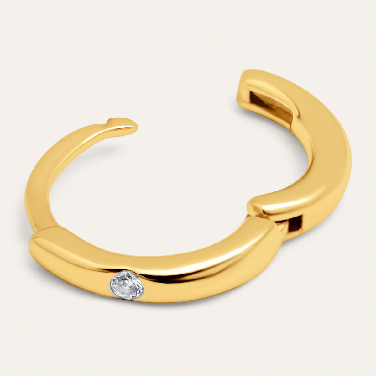 Pendiente Suelto Aro Klein Spark S Plata Baño Oro