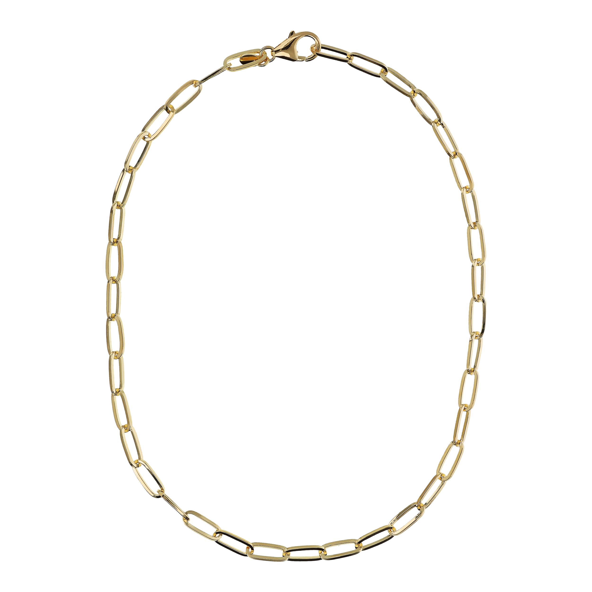 Collana Maglia Ovale placcata Oro Giallo 18Kt - 41cm