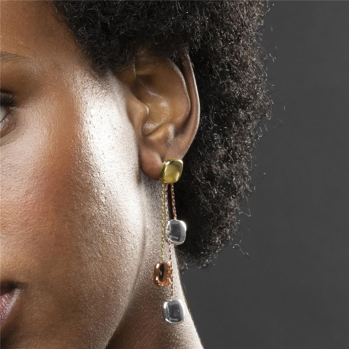 Pendientes Lux by Lux acabados oro 18k