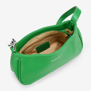 Bolso de hombro verde con cadena