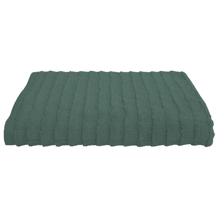 Serviette eponge pur coton 575 g/m² uni vert Cascade vert