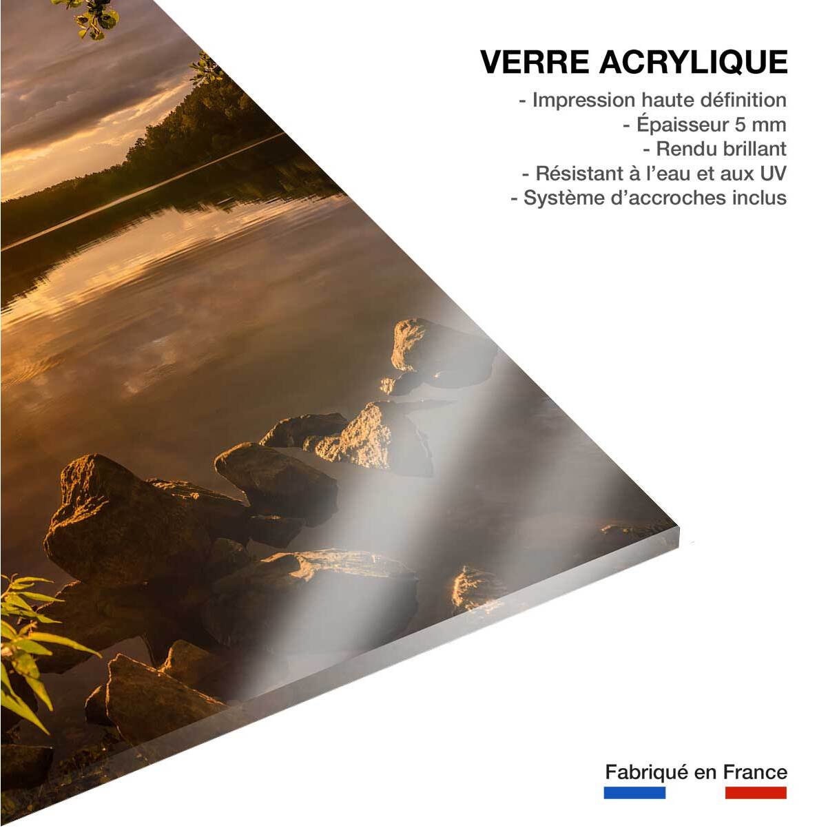 Tableau campagne coin de paradis  Tableau plexiglas