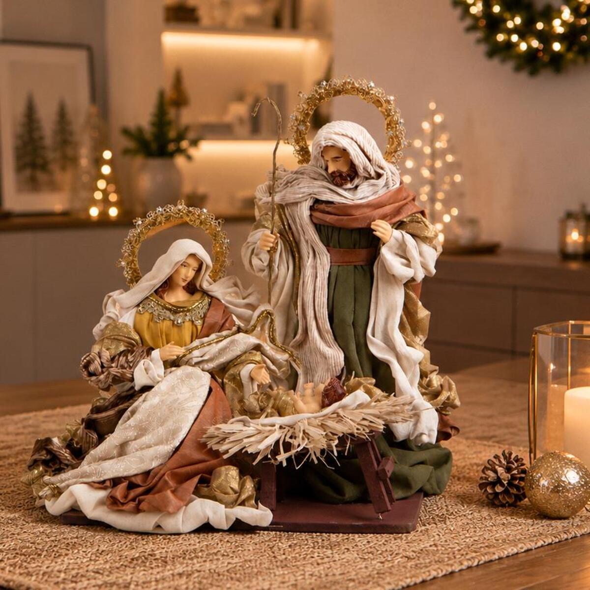 Natività con base - Pezzi 1 - MARRONE - Bianchi Dino SpA