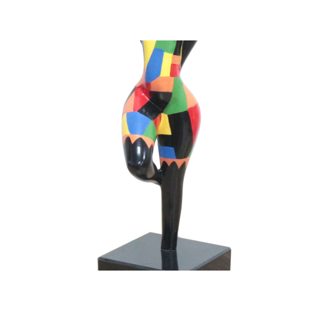 Statuette femme debout en résine multicolore H34cm - SENORA