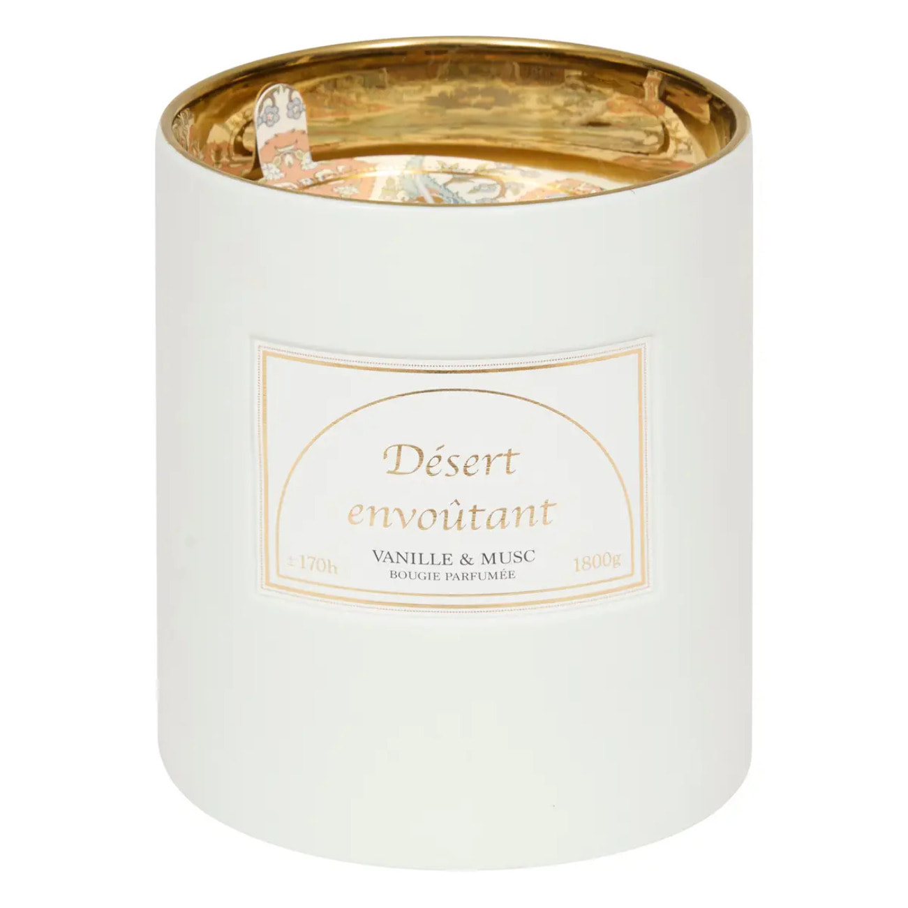 Bougie parfumée Lucia blanc 1800g