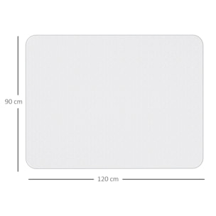 Alfombrilla Protectora para Suelos 90x120 cm Alfombra para Silla de Escritorio para Oficinas para el Hogar Resistente y Fácil de Limpiar Transparente
