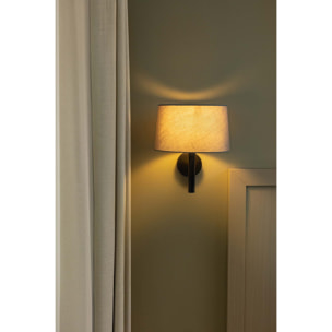 WINDSOR Lampada da parete nera/grigio