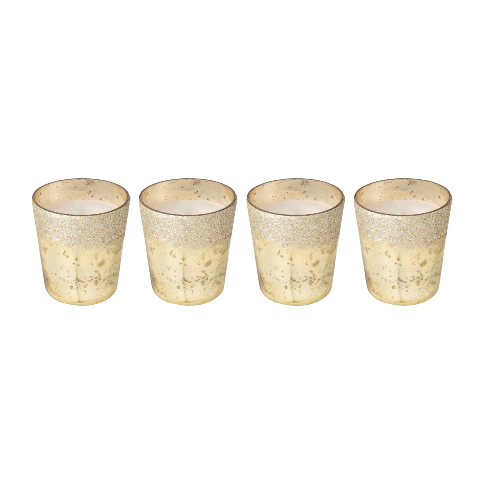 J-Line geurkaars M-Chic - verre - or - 21H - boîte de 4
