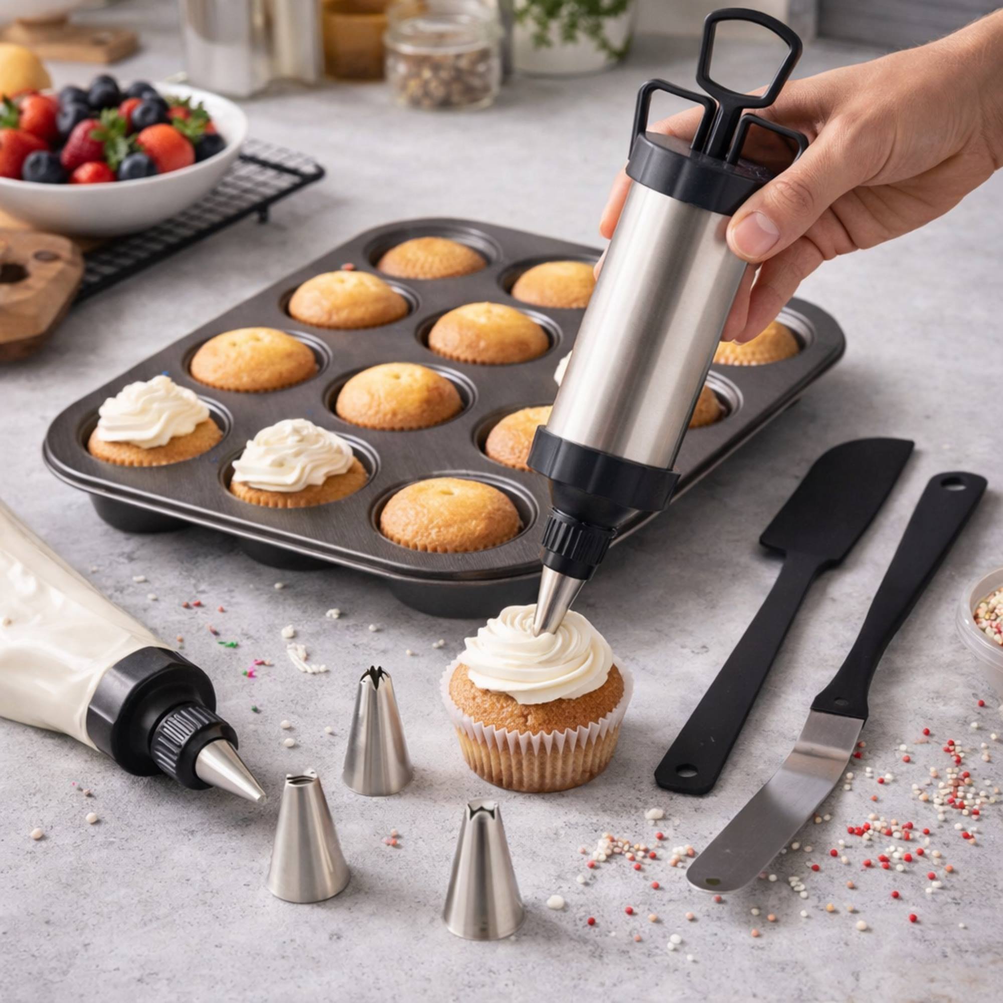 Set reposteria molde manga pastelera y e colección kinvara