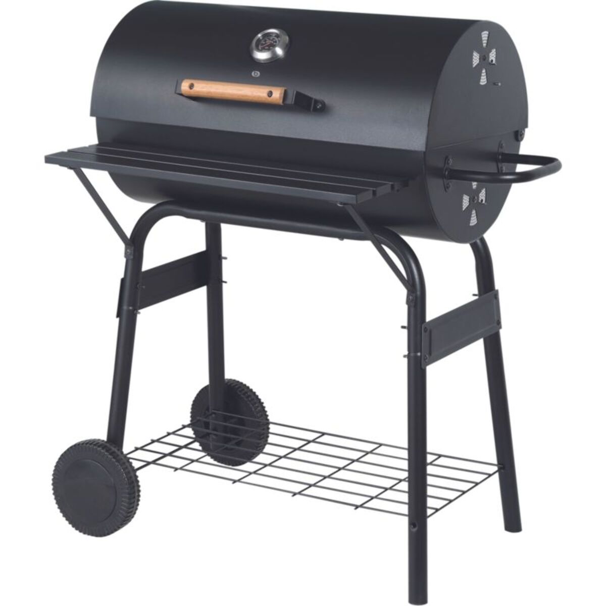 Barbecue charbon ESSENTIELB EBCA1 noir sur chariot, 62x35 cm