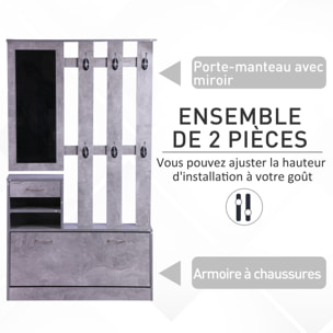 Ensemble de meubles d'entrée design contemporain