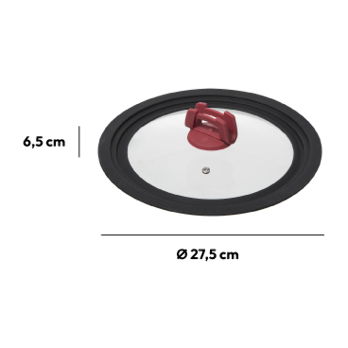 Couvercle en verre universel- 22/24/26 cm Silitop