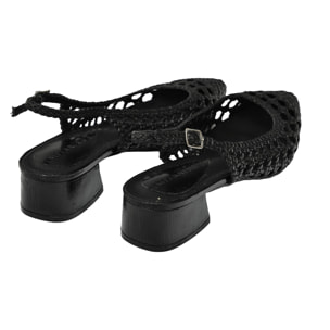 Sandali intreccio - tacco 4,5 cm