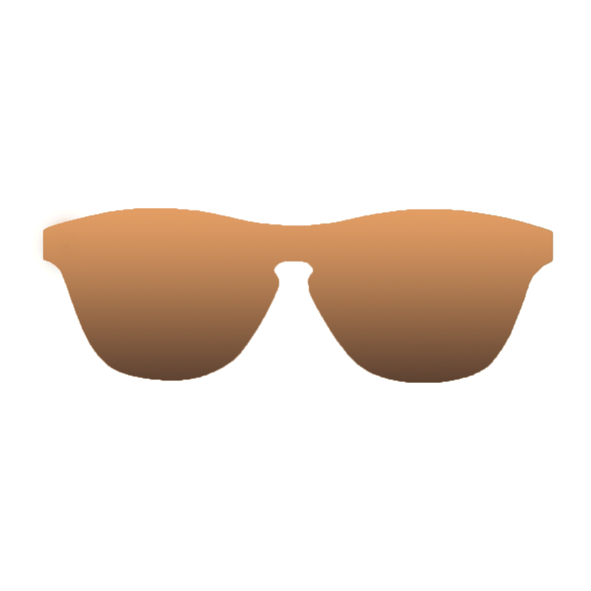 Gafas de sol PALO ALTO ISOLA - Marrón demi mate / Plana marrón degradado