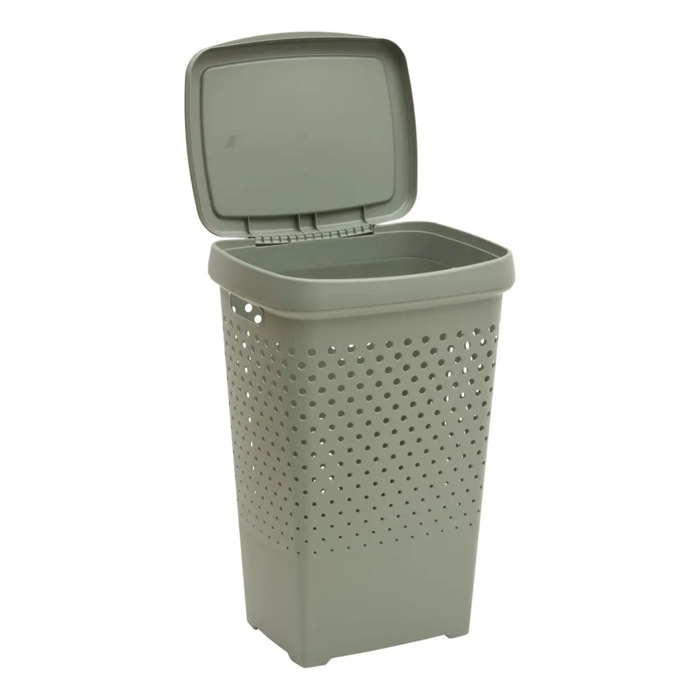 Coffre à linge Tila 70L H.65cm vert laurier